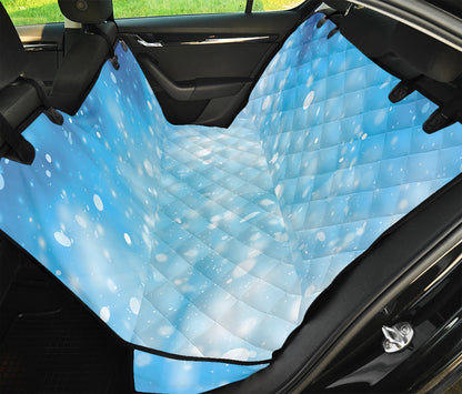 Blue Sparkle Light Print Pet Car Back Seat Cover