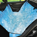 Blue Sparkle Light Print Pet Car Back Seat Cover