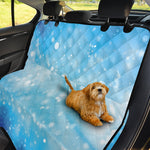 Blue Sparkle Light Print Pet Car Back Seat Cover