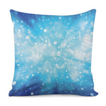 Blue Sparkle Light Print Pillow Cover