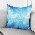 Blue Sparkle Light Print Pillow Cover