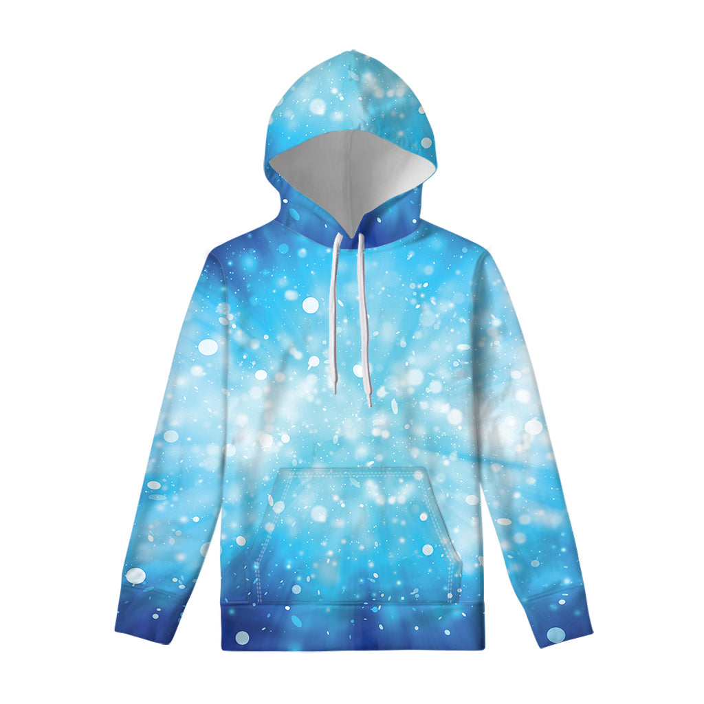 Blue Sparkle Light Print Pullover Hoodie