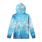 Blue Sparkle Light Print Pullover Hoodie