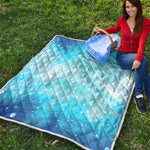 Blue Sparkle Light Print Quilt