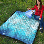 Blue Sparkle Light Print Quilt