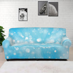 Blue Sparkle Light Print Sofa Cover
