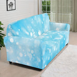 Blue Sparkle Light Print Sofa Cover