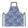 Blue Spring Butterfly Pattern Print Apron