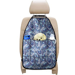 Blue Spring Butterfly Pattern Print Car Seat Organizers