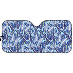 Blue Spring Butterfly Pattern Print Car Sun Shade