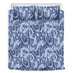 Blue Spring Butterfly Pattern Print Duvet Cover Bedding Set