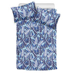 Blue Spring Butterfly Pattern Print Duvet Cover Bedding Set