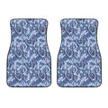 Blue Spring Butterfly Pattern Print Front Car Floor Mats