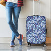 Blue Spring Butterfly Pattern Print Luggage Cover