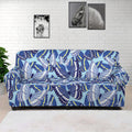 Blue Spring Butterfly Pattern Print Sofa Cover