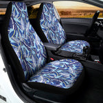 Blue Spring Butterfly Pattern Print Universal Fit Car Seat Covers