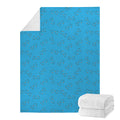 Blue Stethoscope Pattern Print Blanket