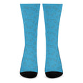 Blue Stethoscope Pattern Print Crew Socks