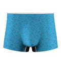Blue Stethoscope Pattern Print Men's Boxer Briefs