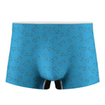 Blue Stethoscope Pattern Print Men's Boxer Briefs
