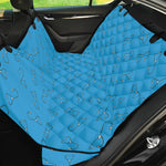 Blue Stethoscope Pattern Print Pet Car Back Seat Cover