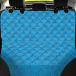 Blue Stethoscope Pattern Print Pet Car Back Seat Cover