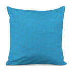 Blue Stethoscope Pattern Print Pillow Cover