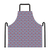 Blue Striped Nautical Anchor Print Apron