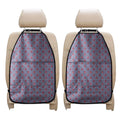 Blue Striped Nautical Anchor Print Car Seat Organizers