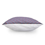 Blue Striped Nautical Anchor Print Pillow Cover