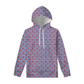 Blue Striped Nautical Anchor Print Pullover Hoodie