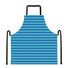 Blue Striped Pattern Print Apron