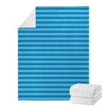 Blue Striped Pattern Print Blanket
