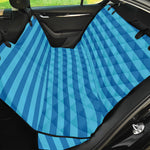Blue Striped Pattern Print Pet Car Back Seat Cover