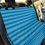 Blue Striped Pattern Print Pet Car Back Seat Cover