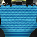 Blue Striped Pattern Print Pet Car Back Seat Cover