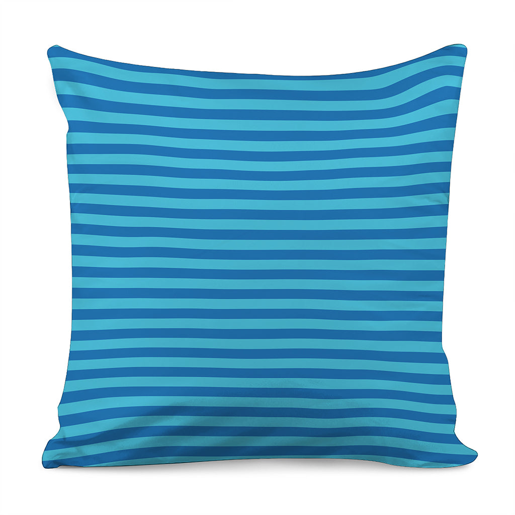 Blue Striped Pattern Print Pillow Cover