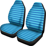 Blue Striped Pattern Print Universal Fit Car Seat Covers