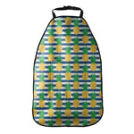 Blue Striped Pineapple Pattern Print Car Seat Organizers