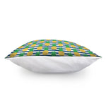Blue Striped Pineapple Pattern Print Pillow Cover