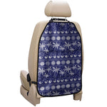 Blue Summer Coconut Pattern Print Car Seat Organizers