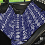 Blue Summer Coconut Pattern Print Pet Car Back Seat Cover