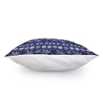 Blue Summer Coconut Pattern Print Pillow Cover