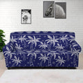 Blue Summer Coconut Pattern Print Sofa Cover