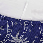 Blue Summer Coconut Pattern Print Sofa Cover