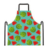 Blue Summer Watermelon Pattern Print Apron