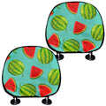 Blue Summer Watermelon Pattern Print Car Headrest Covers