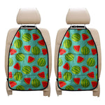 Blue Summer Watermelon Pattern Print Car Seat Organizers