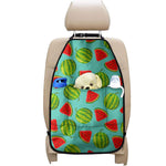 Blue Summer Watermelon Pattern Print Car Seat Organizers