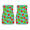 Blue Summer Watermelon Pattern Print Front Car Floor Mats